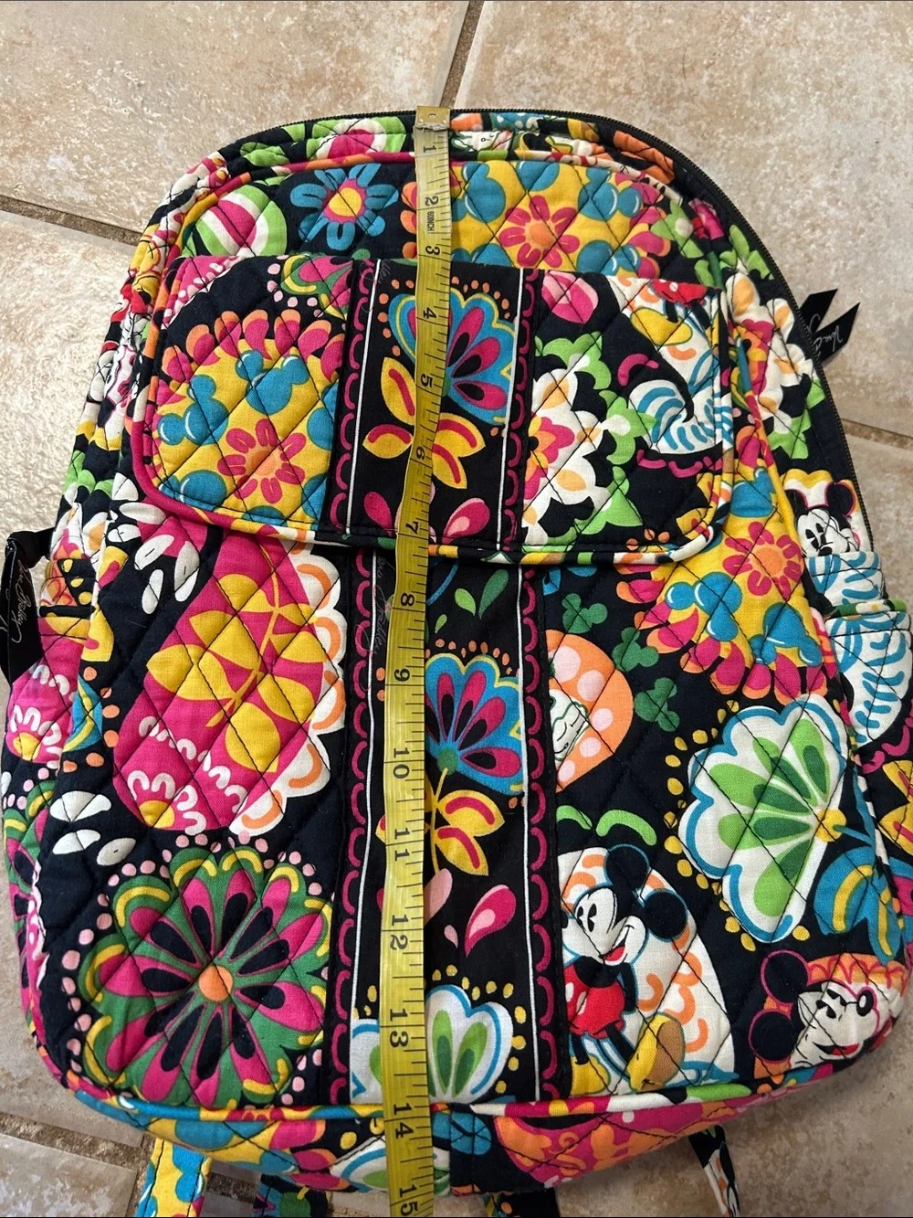 Vera Bradley x Disney Parks Midnight with Mickey Quilted Backpack